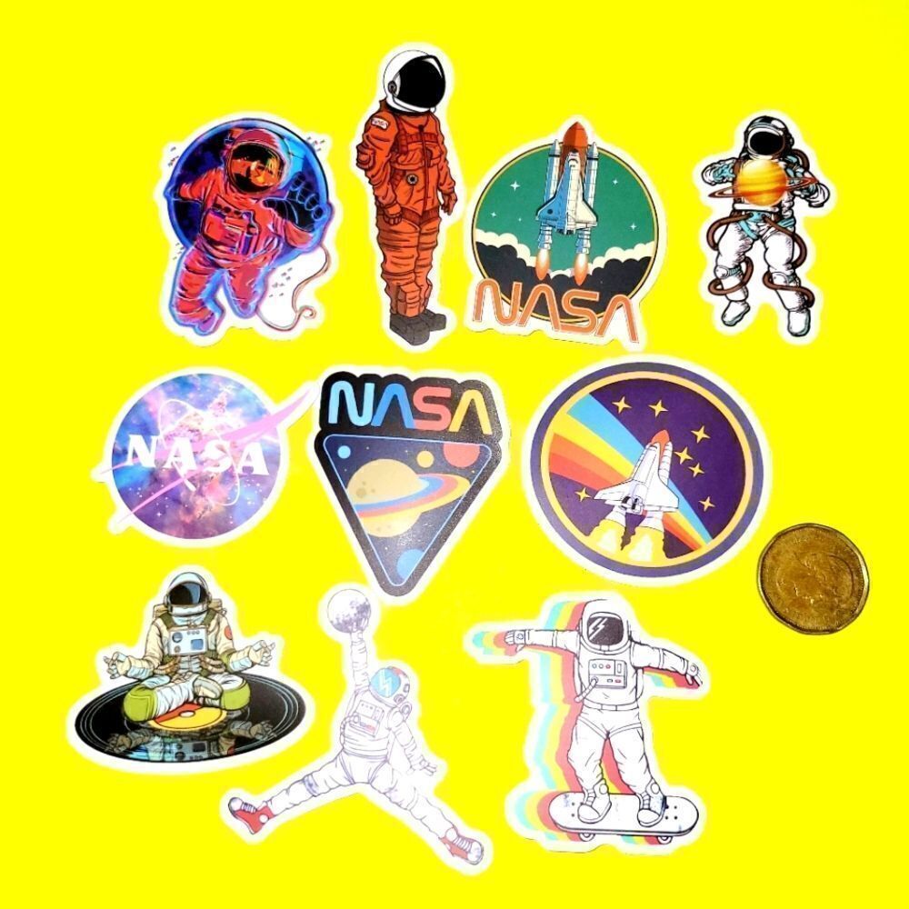 3/$20 brand new 10x NASA waterproof stickers